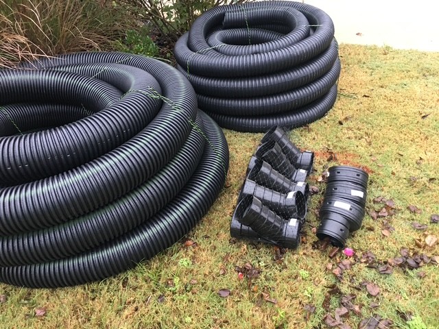 Drainage line installation