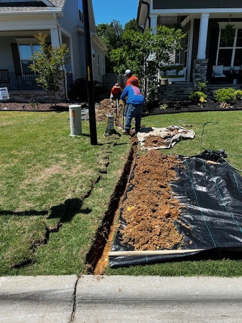 Runoff and trench drainage work